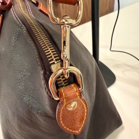 Dooney & Bourke Florentine Domed Satchel Chestnut - Picture 4 of 14